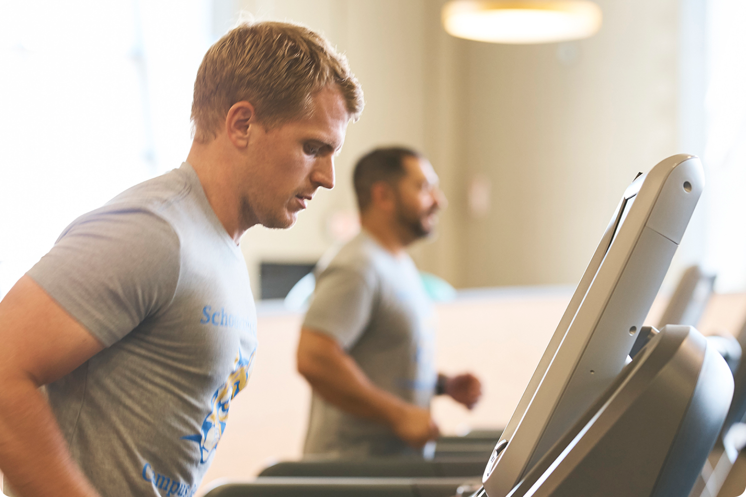 Man on a treadmill